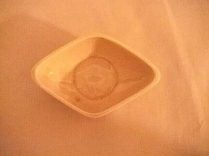 VINTAGE NEW OLD STOCK STANGL POTTERY SMALL TAN TRIANGLE DISH BOWL 4.75" X 2.75" - Picture 1 of 5