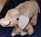 Plush Elephants from GREATEST SHOW ON EARTH. Mama and baby connected. Stuffies s