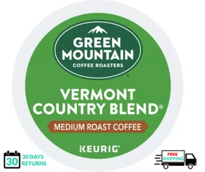 🆕☕ Green Mountain Vermont Country Blend Keurig Coffee K-cups - Imagen 1 de 1