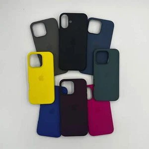 Apple Silicone Case with MagSafe - iPhone 16 , 16 Pro, 16 Pro max and Plus - Picture 1 of 76