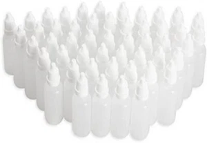 50 Pcs 30ml Empty Plastic Dropper Bottles for Light Oils Paint Essence Eye Drops - Picture 1 of 1