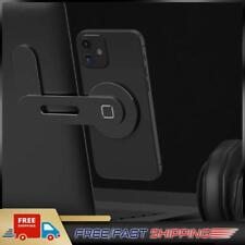 Laptop Monitor Side Phone Holder for Tesla Model 3 Y X S iPhone13 (Black)