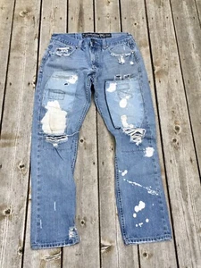 The Heritage By America 1776 Distillery Blue Jeans Men's Tag 34 Distressed - Picture 1 of 5