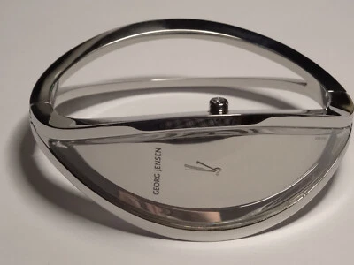 Georg Jensen St. Steel Ladies 377  "CONTINUITY" Qtz  Bangle Watch by Barth - Image 1 of 4