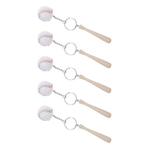 5 Pcs Baseball Keychain Child Lovers Baseballs Sports Keychains Charm - Picture 1 of 12