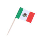 Pokrywa ciasta z flagą Meksyku, 100 sztuk, dekoracja imprezowa