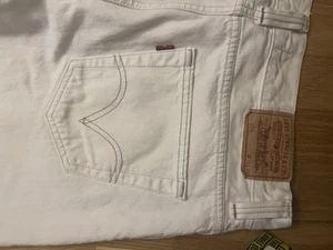 Vaqueros Levi’s USA estilo icónico en blanco 33/34W x 30L - Imagen 1 de 11