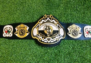 Pan African World Diaspora Wrestling Championship Belt 4mm Zinc Plated - Picture 1 of 7
