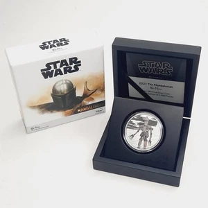 2021 Star Wars The Mandalorian IG-11 1 Oz Silver Coin New Zealand Mint LE 2000 - Picture 1 of 10