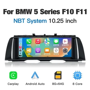 Android Carplay Stereo 10.25" Multimedia Display for BMW F10 NBT 2013–2016 - Picture 1 of 14