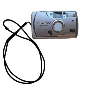 Olympus Trip AF 60 Quartz Date Olympus Lens 28mm Silver Camera Film Photography - Picture 1 of 8