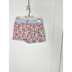 Coolibar UPF 50+ Pantalones Cortos Juveniles XL Rosa Azul Estampado de Guepardo Pantalones Cortos Atléticos Elastizados - Imagen 1 de 6