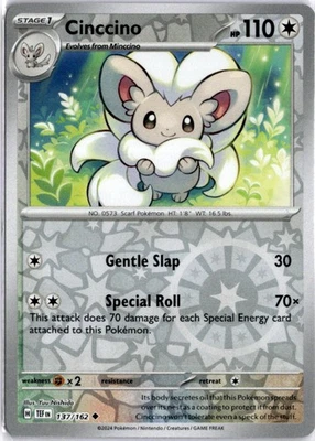 Cinccino Uncommon SV05: Temporal Forces 137/162 NM - Image 1 of 2