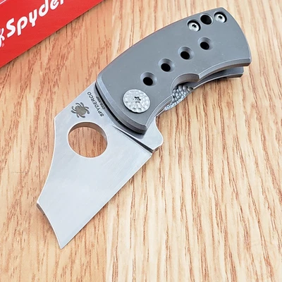 Spyderco McBee Folding Knife 1.5 CTS-XHP Steel Wharncliffe Blade Titanium Handle - Image 1 of 4