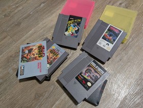 Nintendo NES Game Lot 4 Original Games Bad Dudes Skate or Die Wheel of Fortune