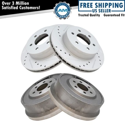 Performance Front & Rear Brake Rotors Set Performance Fits Dodge - Image 1 of 4