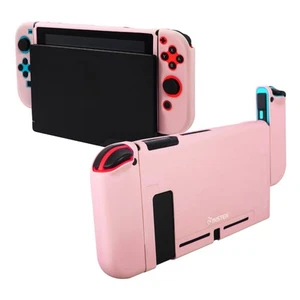 Dockable Case For Nintendo Switch Console & Joy-con Soft TPU Skin Cover, Pink - Picture 1 of 10