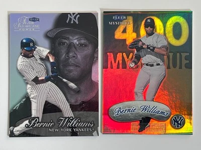 Bernie Williams 1999 Flair Showcase Row 3 #57 & 1999 FLEER MYSTIQUE #85 - Image 1 of 2