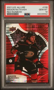 Upper Deck Allure #108 2021 Mason Matavish Red Rainbow PSA 10 - Imagen 1 de 2