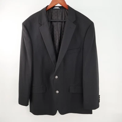 Saddlebred Men's Black Wool Blend Blazer Jacket 48R Business Casual - Image 1 of 4