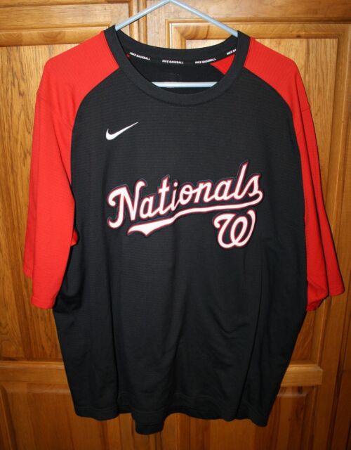 Klew MLB Men's Washington Nationals Big Graphics Pocket Logo Tee T-Shirt, Red Small