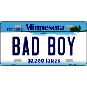 Bad Boy Minnesota Novelty Art License Plate Metal Tin Sign Plaque Wall Decor - Picture 1 of 1