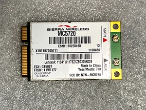 Módulo PCIe de banda ancha inalámbrico Lenovo FRU 41W1177 Sierra MC5720 WWAN - Imagen 1 de 2