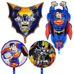 Batman Superman Foil Balloons Boys Hero Birthday Party Decoration Helium Quality - Picture 1 of 7