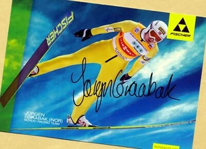 Jörgen GRAABAK (1) AK Bild - Print Copy - 18 x 13 + SIGNIERTE AK Skisprung - WM - Bild 1 von 1