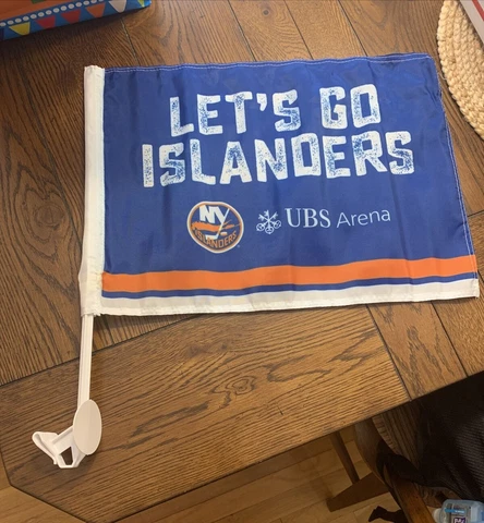 LOT OF 5 BRAND NEW NY NEW YORK ISLANDERS CAR FLAG UBS ARENA NHL COLISEUM HOCKEY Cover