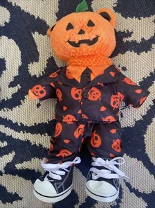 Build A Bear Orange Pumpkin Glow Bear Light Up Halloween 17" Plush 2019 BAB! - Picture 1 of 6
