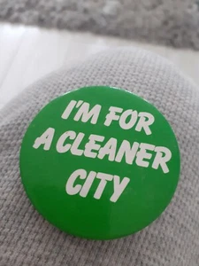 Insignia vintage I'm For A Cleaner City - Imagen 1 de 2