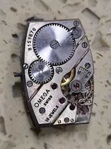 Vintage 1930s Art Deco Omega T17 Mens Swiss Mechanical SS Tank Movement Work - Bild 1 von 4