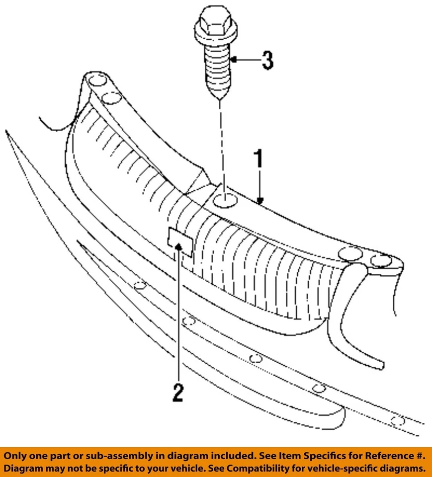 CHRYSLER OEM 96-98 Cirrus Grille Grille Components-Grille 4630590 - Image 1 of 1