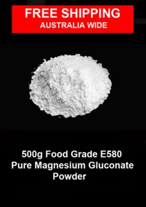 500g Food Grade Pure magnesium Gluconate Powder E580 - Picture 1 of 1