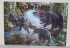#40039 Paws For Fishing Bears Tempered Glass Cutting Board