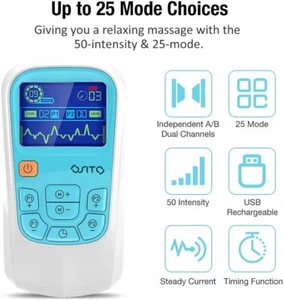 Tens Unit EMS Muscle Stimulator Electric Pulse Therapy Back Massager Pain Relief - Picture 1 of 10