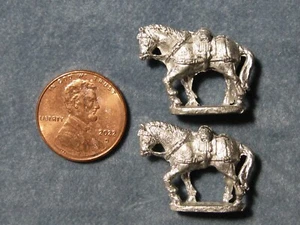 Old West HO Scale Metal Unpainted Figures "Team of Horses" Pre-Owned - Picture 1 of 2