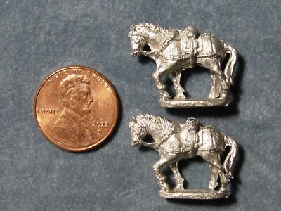 Old West HO Scale Metal Unpainted Figures "Team of Horses" Pre-Owned - Image 1 of 2