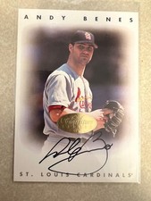 Andy Benes1996 Leaf Signature Series Autograph St. Louis Cardinals Card