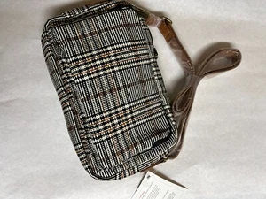 Cartera bandolera Thirty-One con cremallera a cuadros sobre ti tejido - Imagen 1 de 3