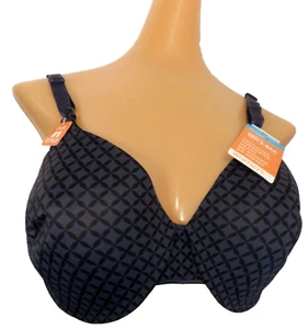 New Warners Not A Bra (40C) Underwire Gunmetal Gray 01593 Nylon/Spandex NWT $40 - Picture 1 of 5