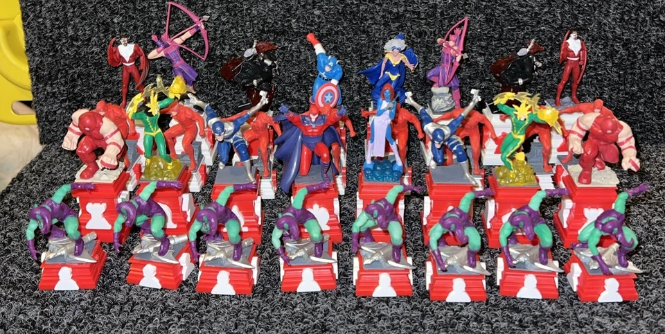 Marvel Heroes Chess Set. Pieces Only, No Board Or Box. See Pictures. - Image 1 of 4