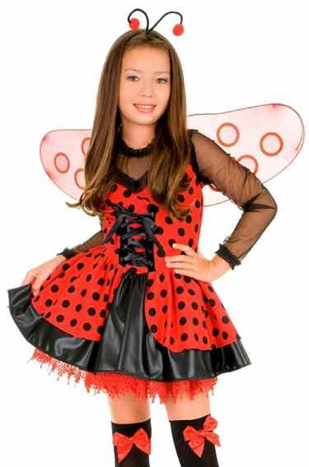 Love Bug Ladybug Insecto Animal Rojo Negro Elegante Disfraz Halloween Niño Foto 1 de 2