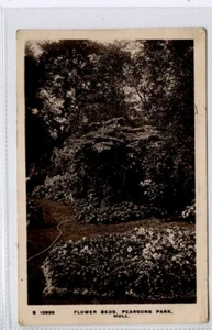 (Gc7734) RPPC, camas de flores, Pearsons Park, casco, Yorkshire c1910 - Imagen 1 de 4