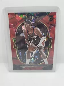 Jabari Smith Jr. 2022-23 Select Concourse Red Cracked Ice Prizm RC #69 razzi - Foto 1 di 2