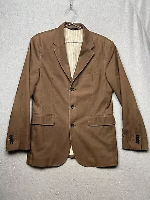 Banana Republic Corduroy Brown Blazer Coat Mens 40R Winter Classic Holiday - Image 1 of 4