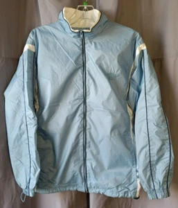 Wilson Sweatshirt Lightweight Full Zip Blue And White Women's Small - Picture 1 of 19