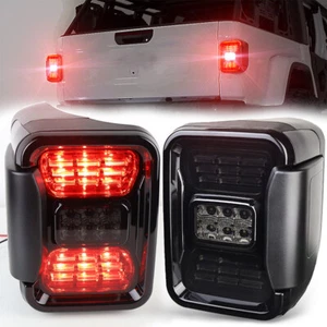 Pair Smoke LED Tail Light For Jeep Gladiator JT 2020-2023 Sequential Turn Signal - Picture 1 of 12