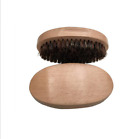 Men Boar Hair Bristle Beard Mustache Brush Military Hard Round Wood Handle Palm